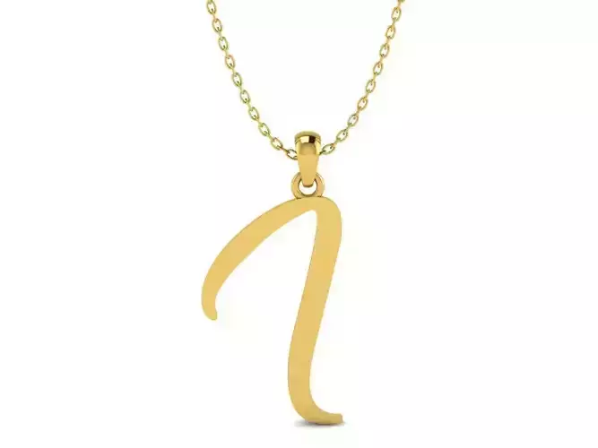 Amarillo Initial Pendant Letter i