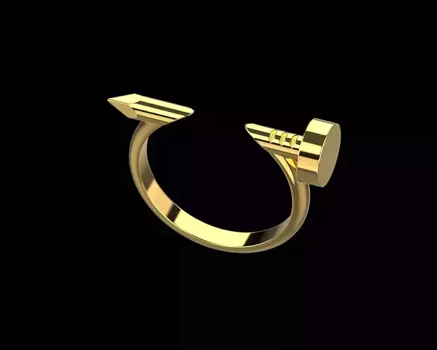 Nail Ring In the finger 17 Size N95 3D print model