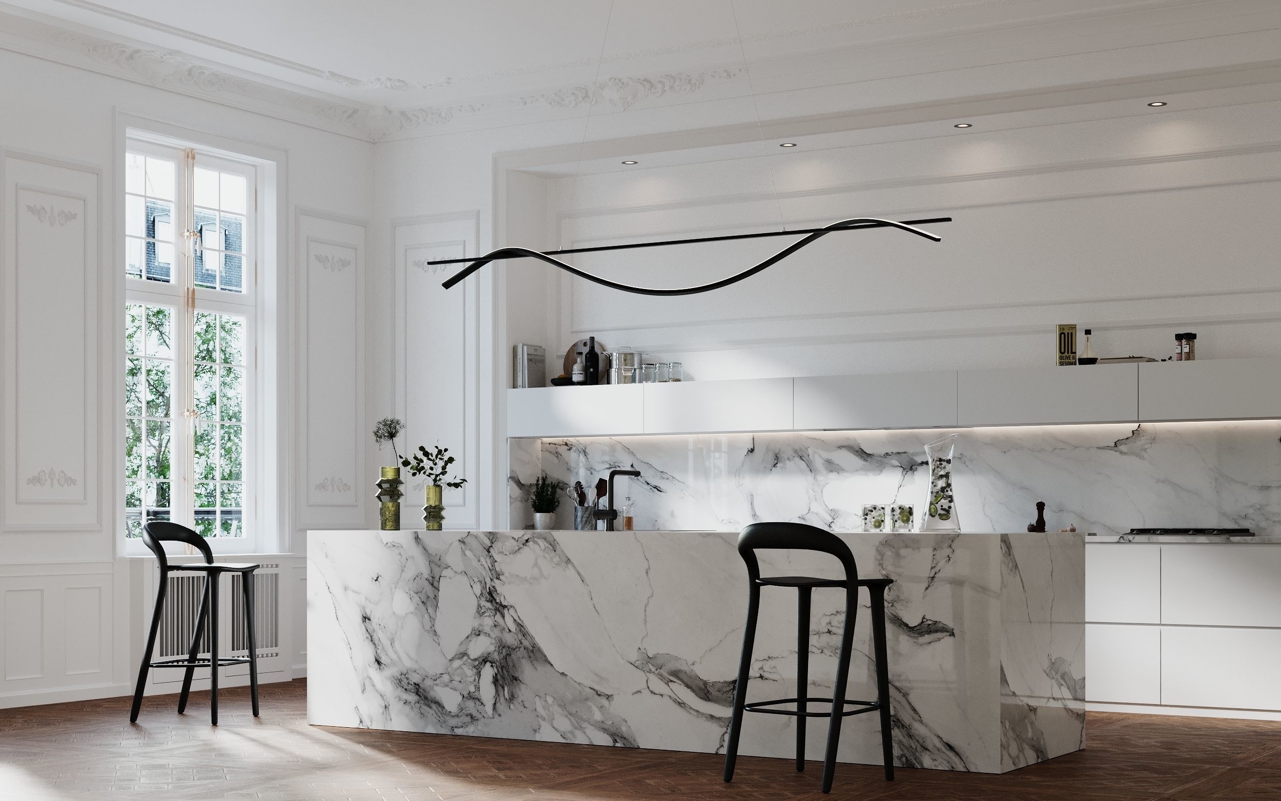 NEO CLASSIC APARTMENT - Interior scene 3D model 3D model 3D model_12