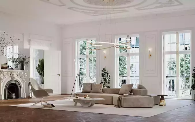 NEO CLASSIC APARTMENT - Interior scene 3D model 3D model 3D model NEO CLASSIC APARTMENT - Interior scene 3D model 3D model 3D model