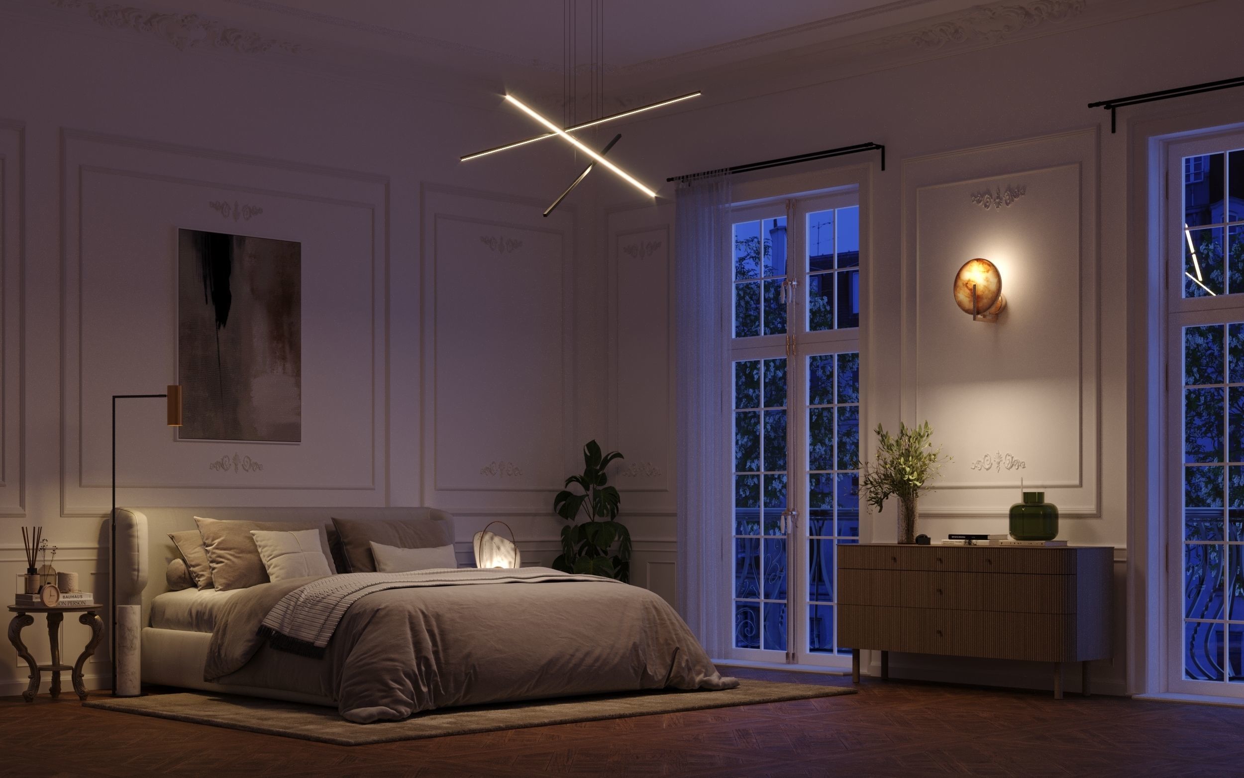 NEO CLASSIC APARTMENT - Interior scene 3D model 3D model 3D model_9