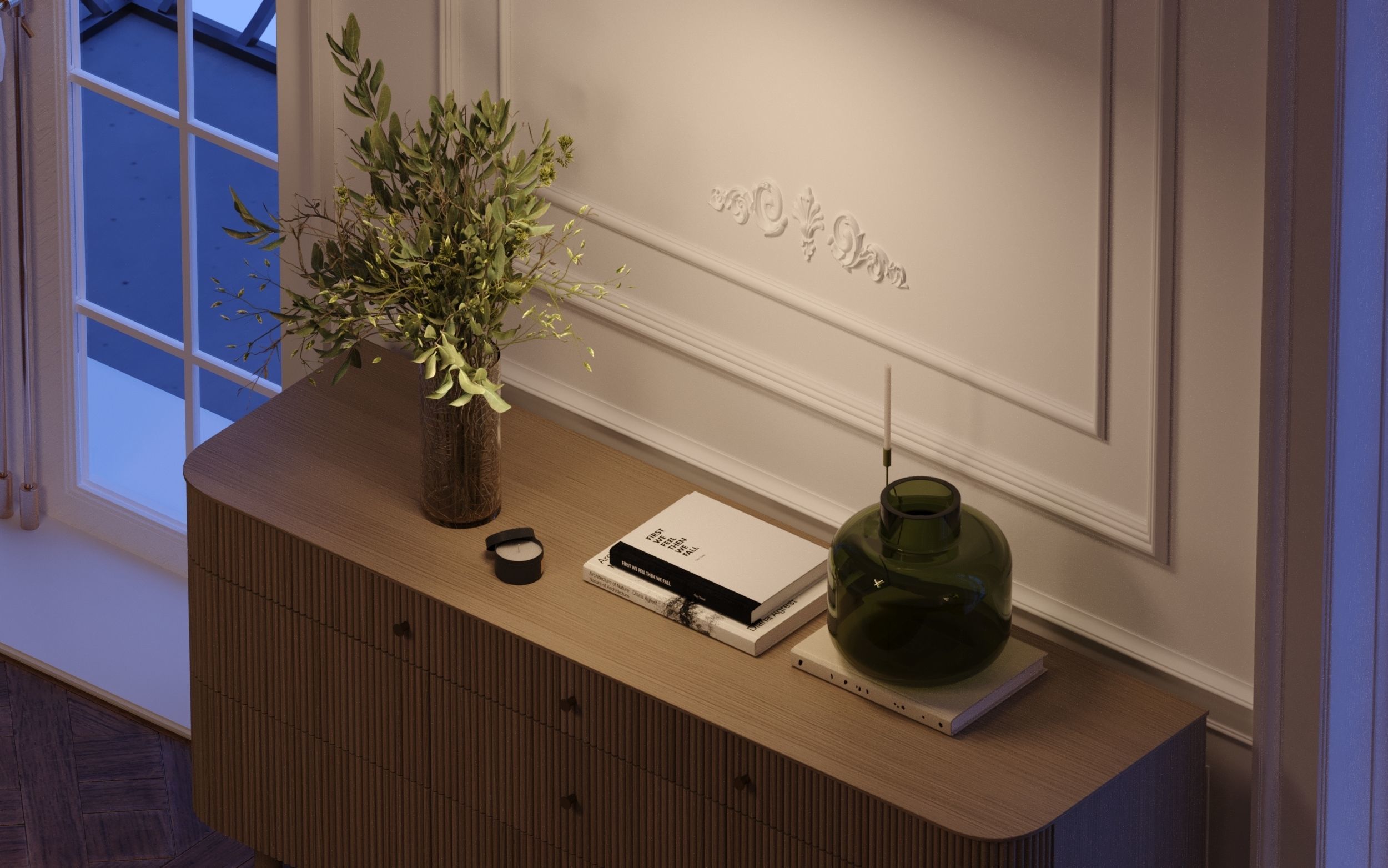 NEO CLASSIC APARTMENT - Interior scene 3D model 3D model 3D model_11