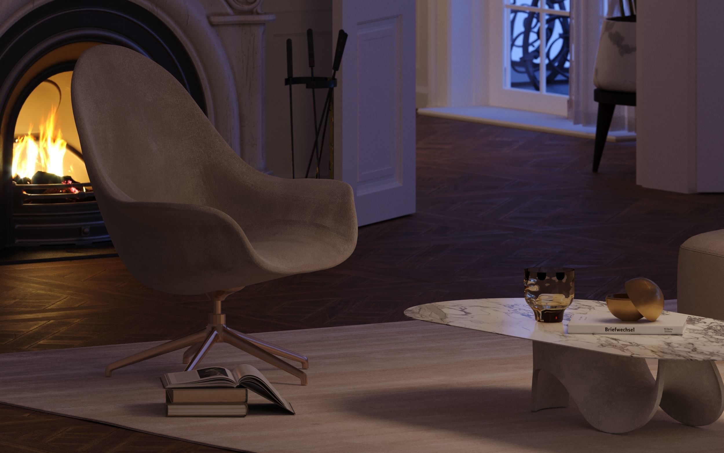 NEO CLASSIC APARTMENT - Interior scene 3D model 3D model 3D model_5