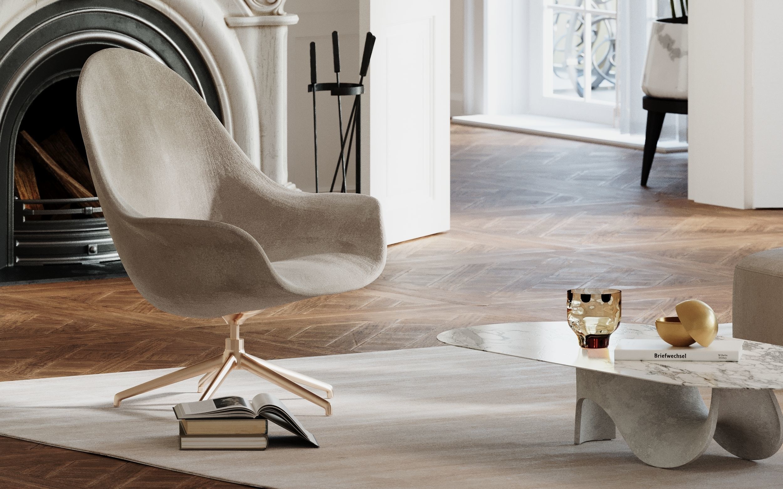 NEO CLASSIC APARTMENT - Interior scene 3D model 3D model 3D model_4