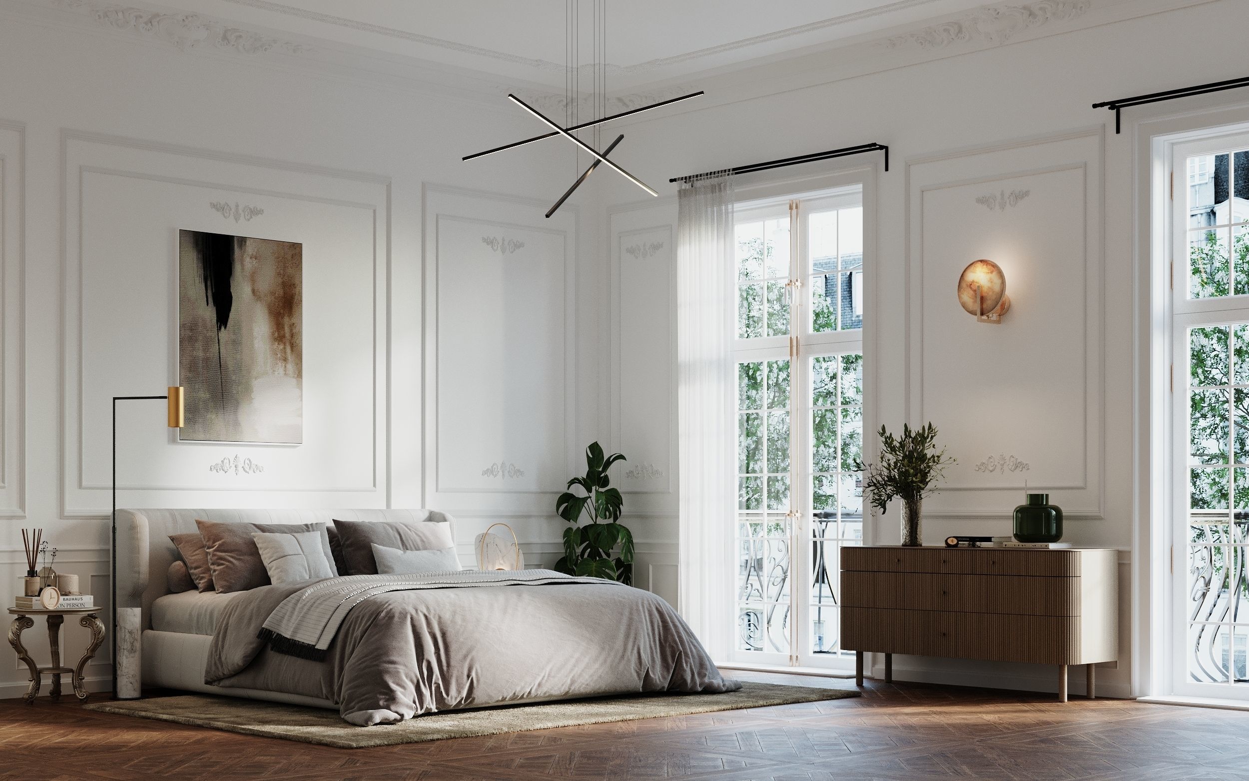 NEO CLASSIC APARTMENT - Interior scene 3D model 3D model 3D model_6