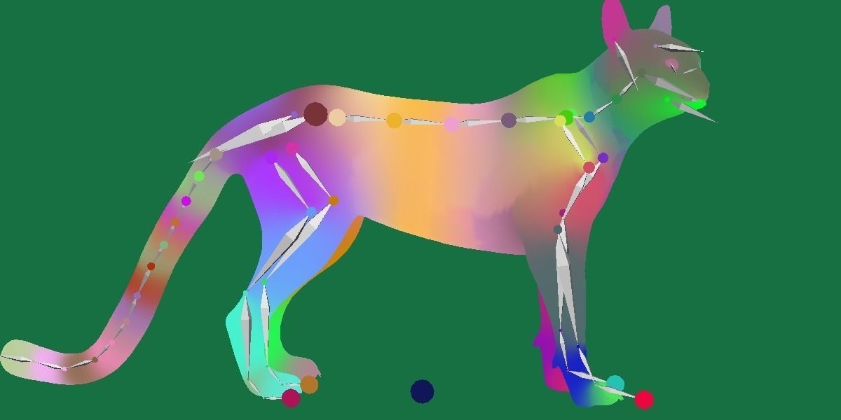 Savannah Cat Low-poly 3D model_19