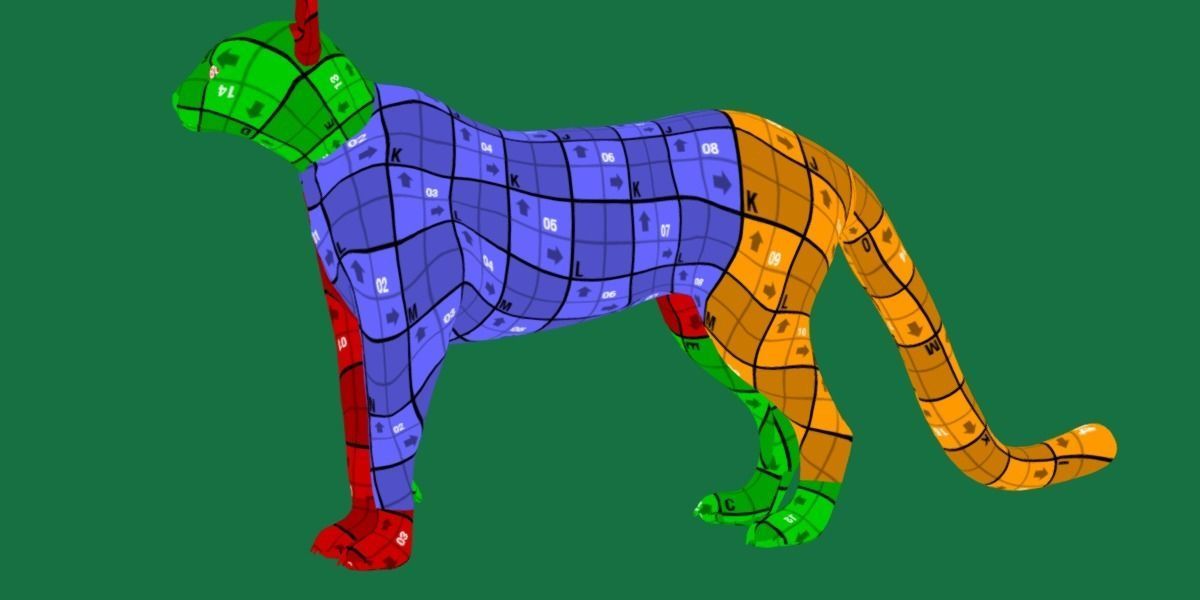 Savannah Cat Low-poly 3D model_12