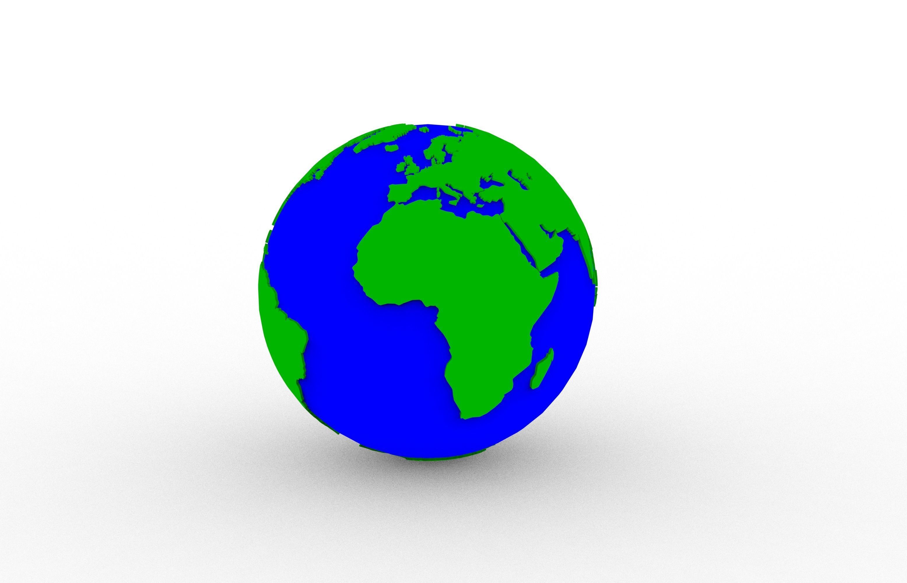 Earth 3D print model_2