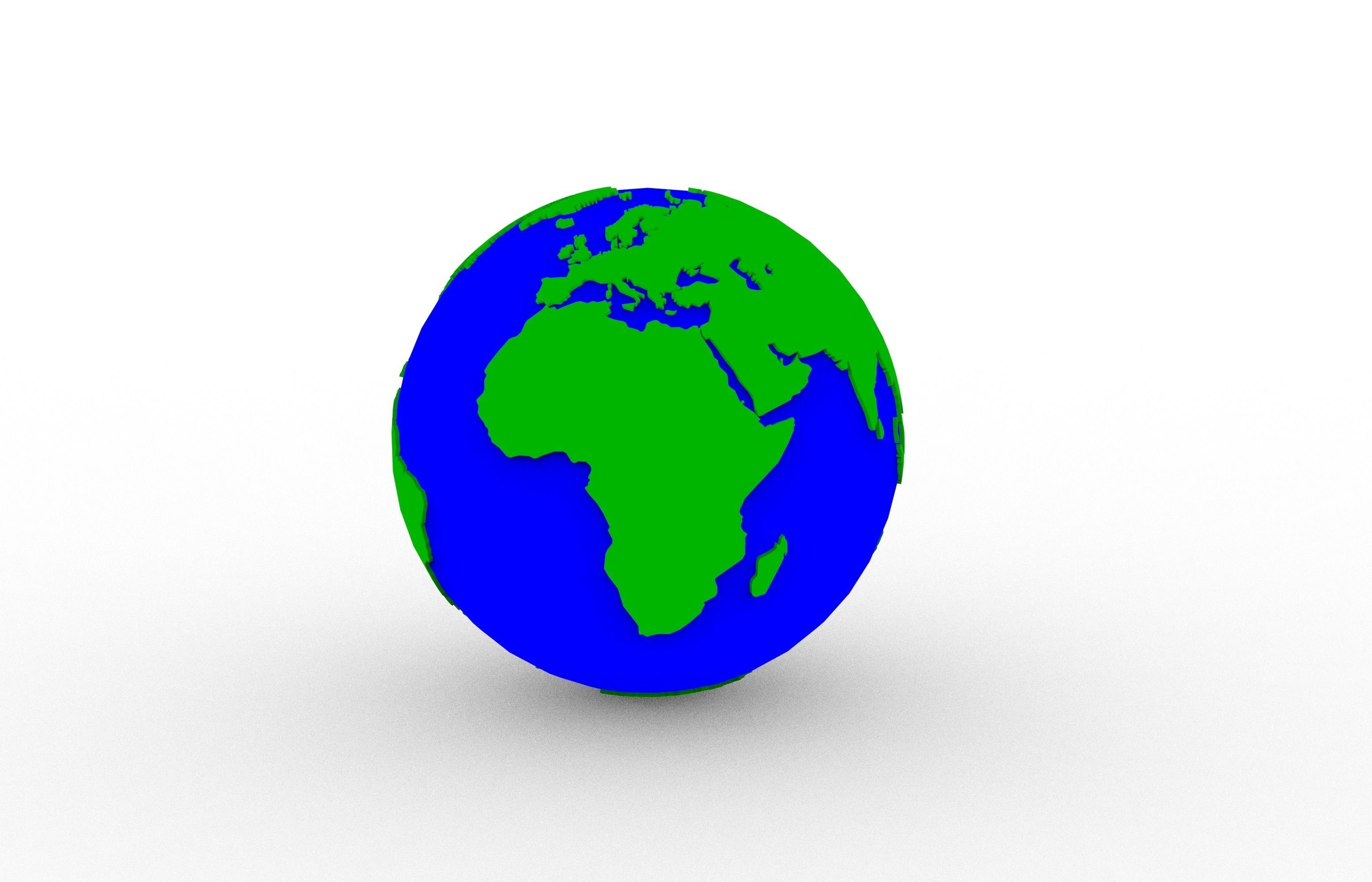 Earth 3D print model_3