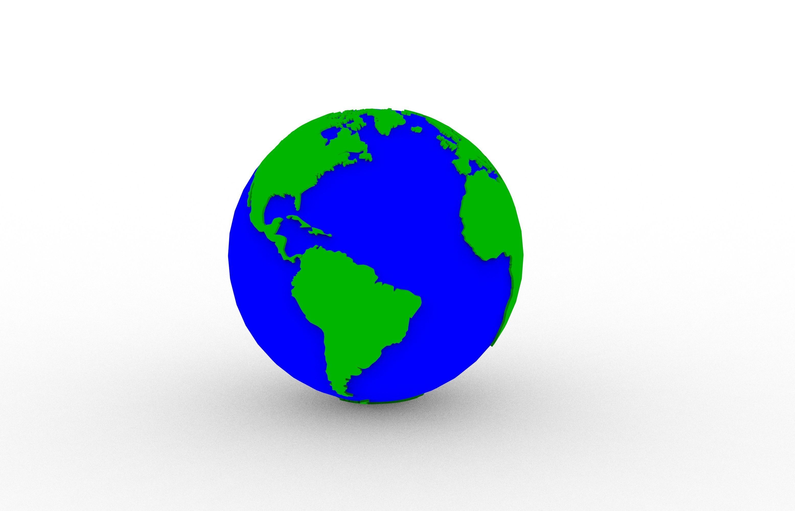 Earth 3D print model_23