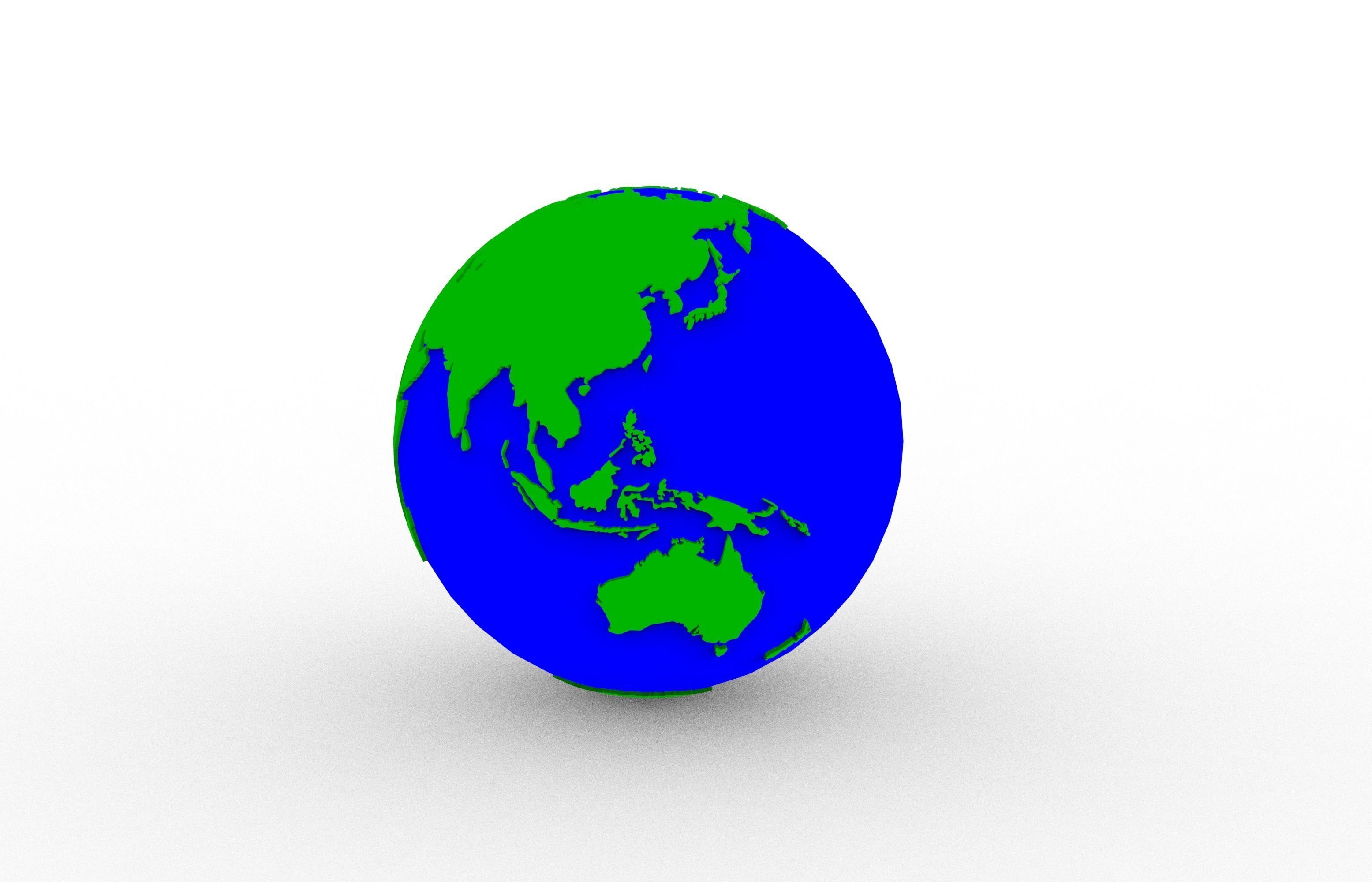 Earth 3D print model_10