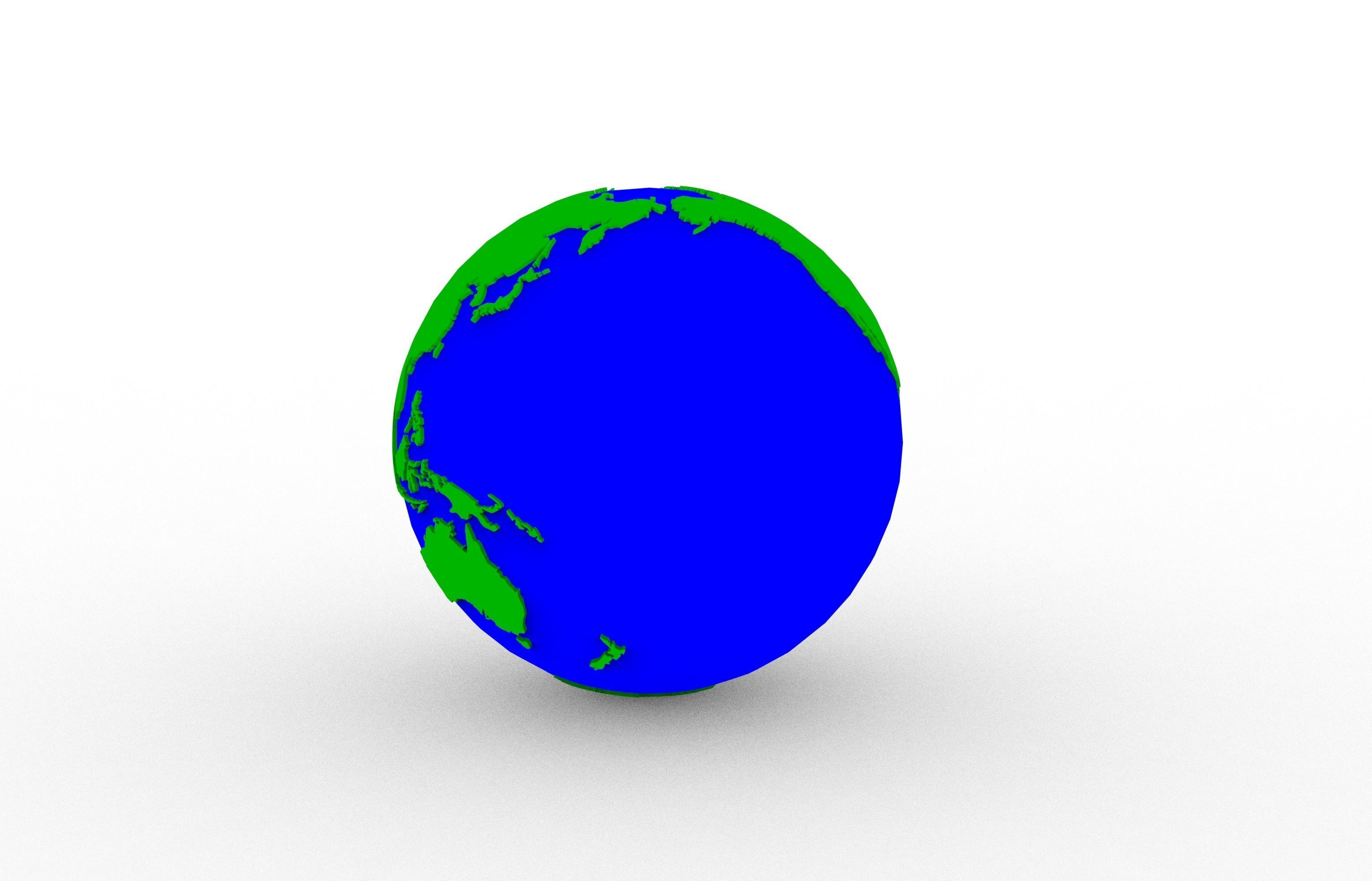 Earth 3D print model_14