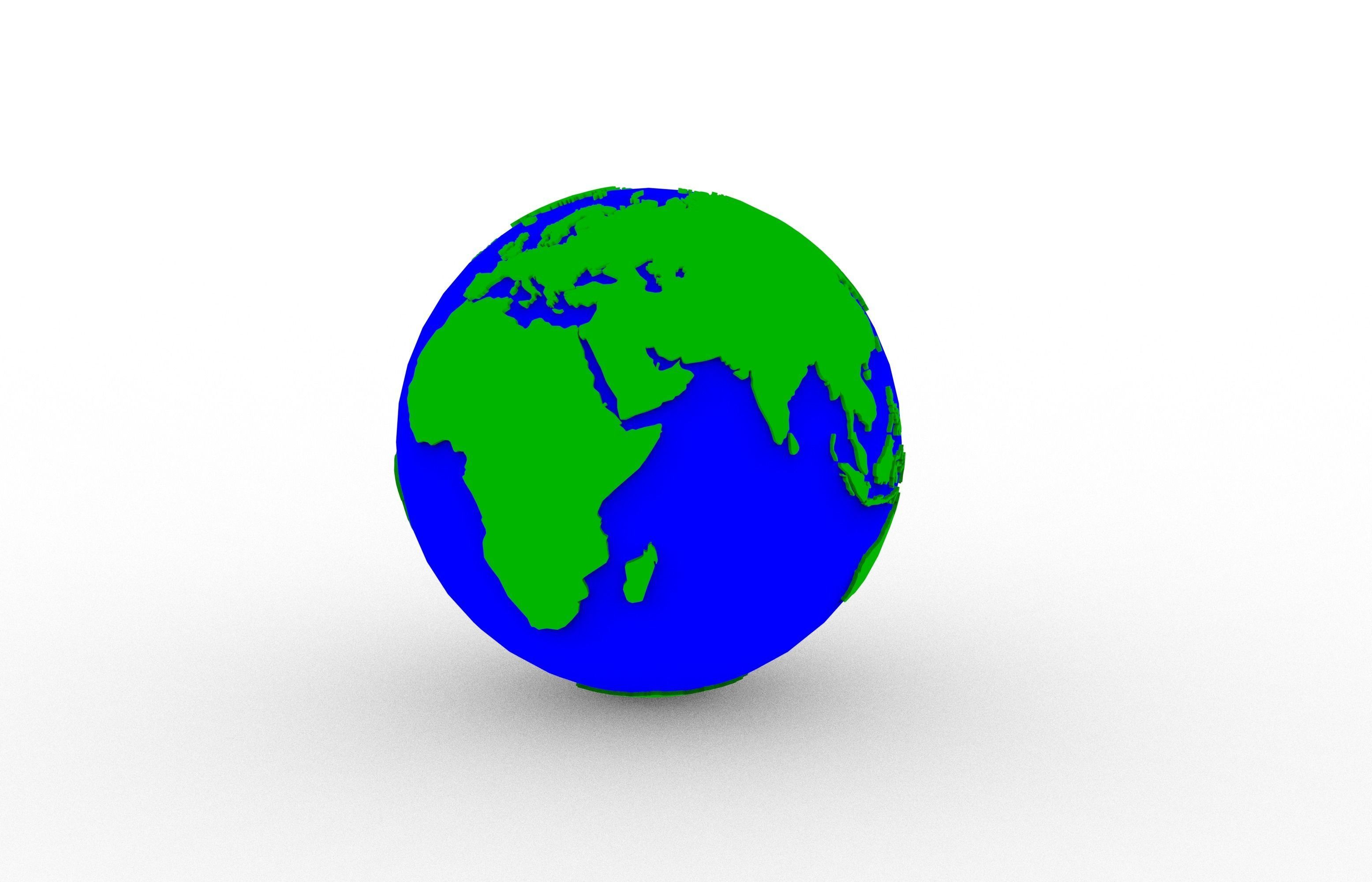 Earth 3D print model_5