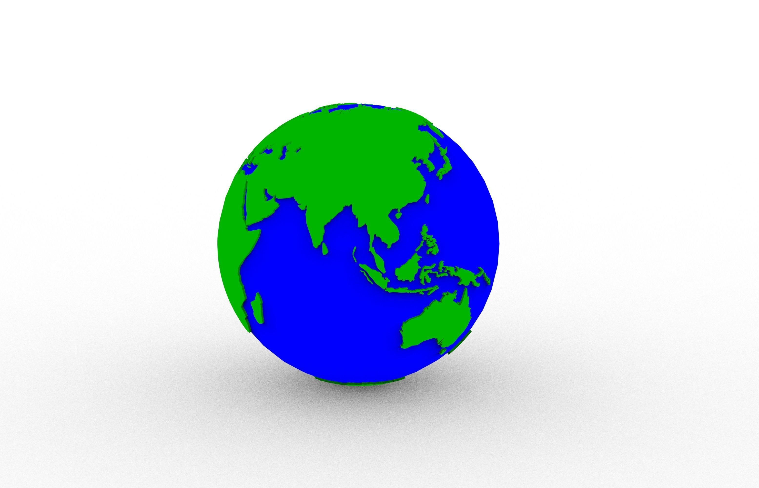 Earth 3D print model_8