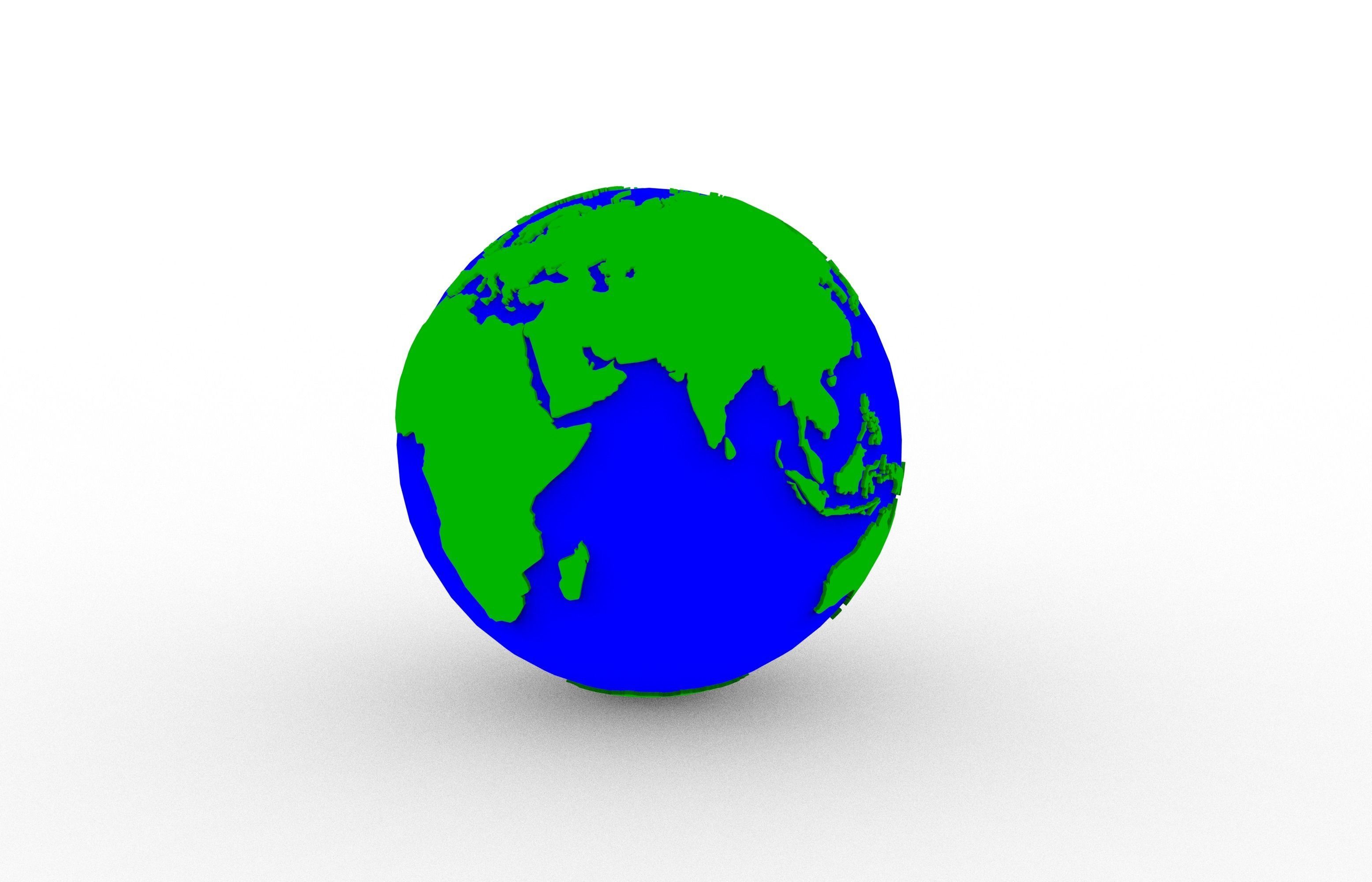 Earth 3D print model_6