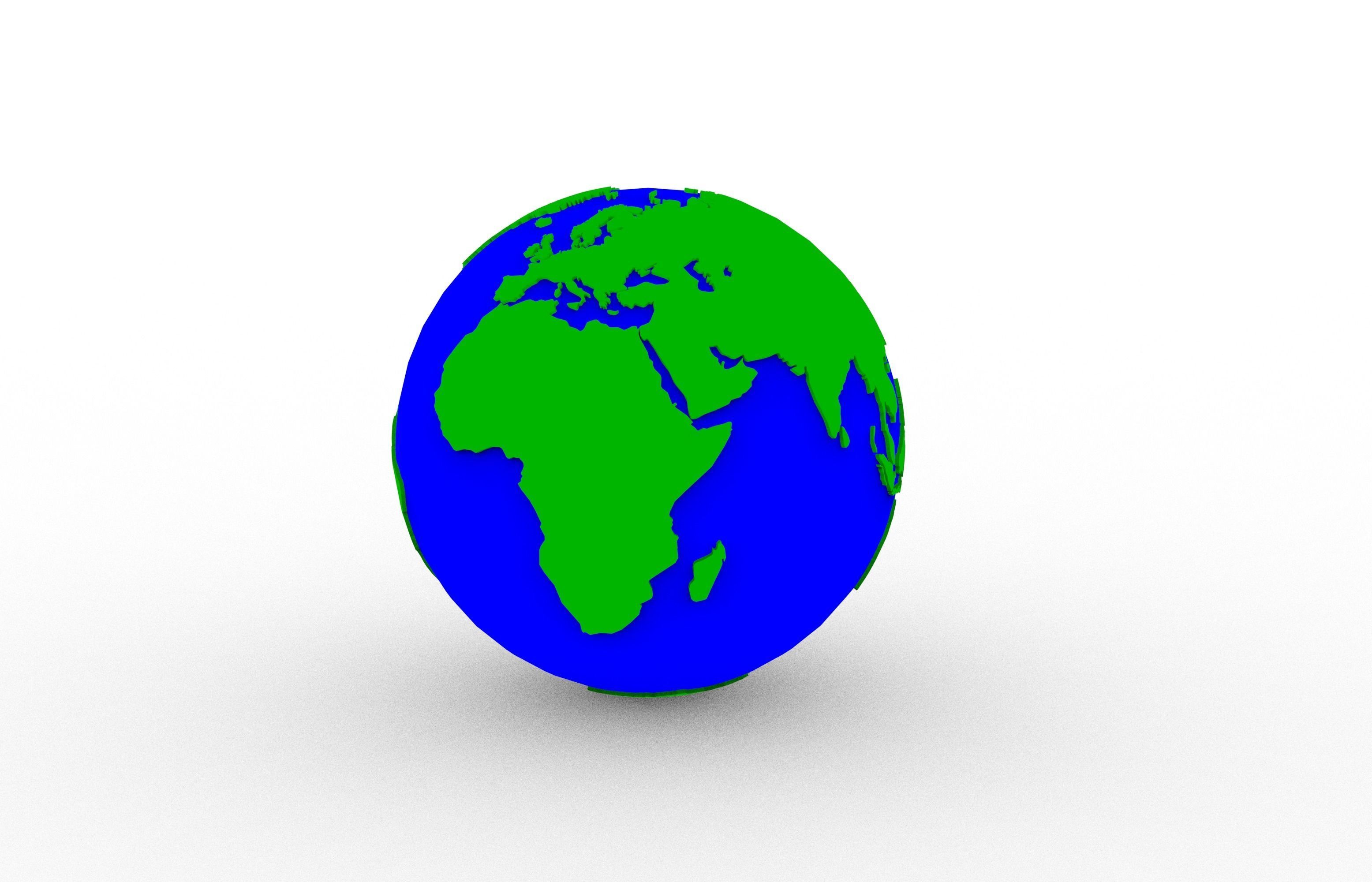 Earth 3D print model_4