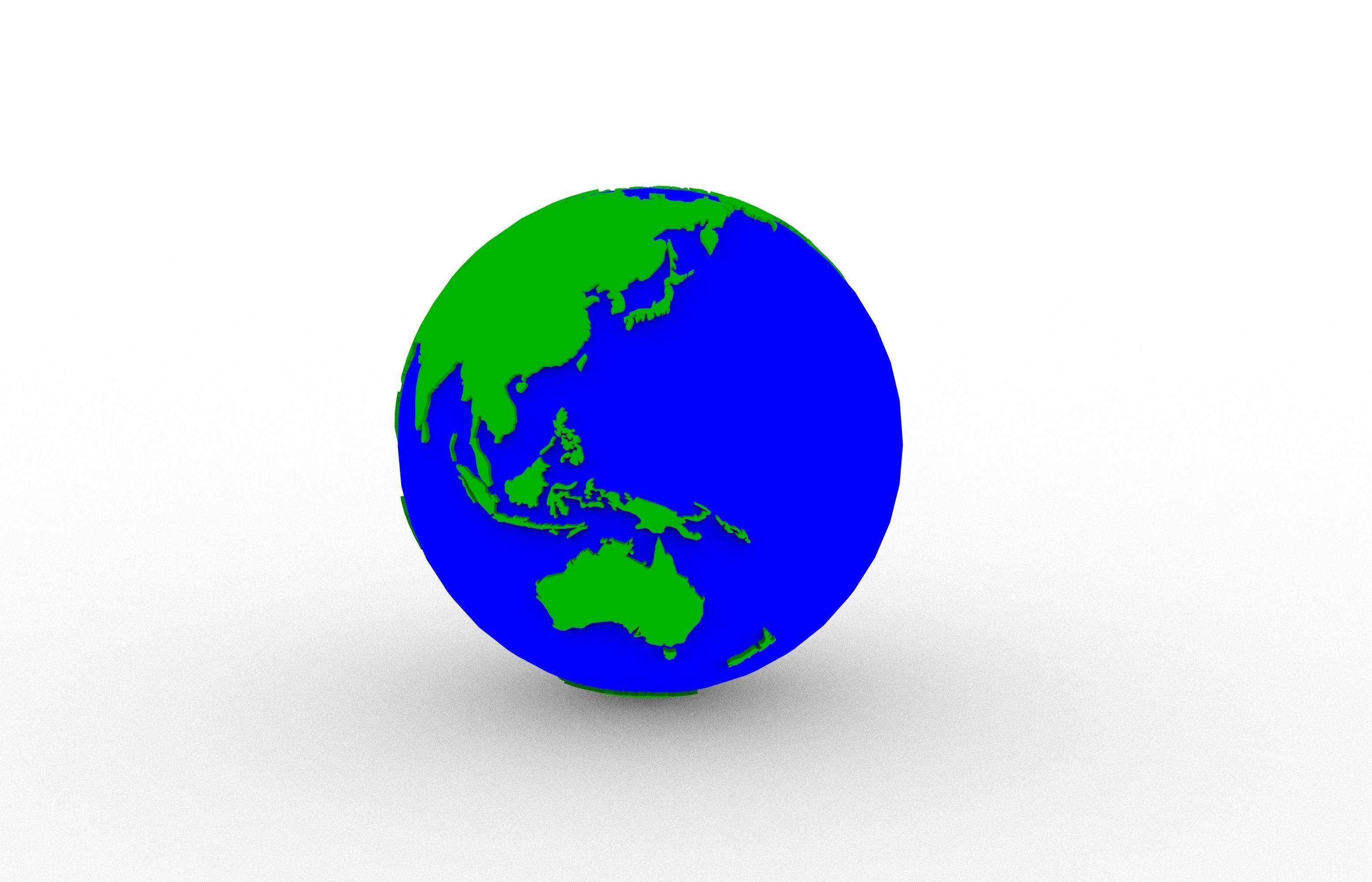 Earth 3D print model_11