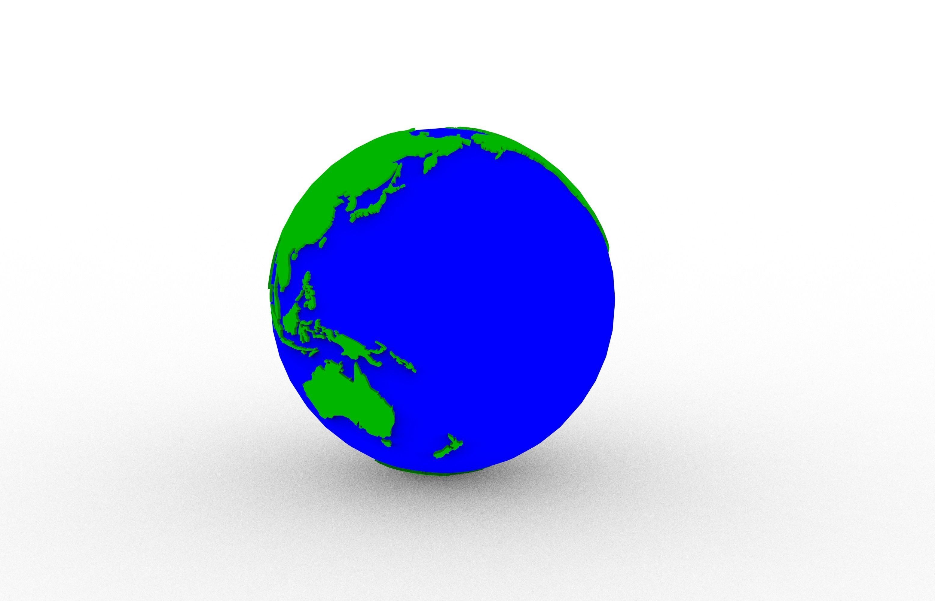 Earth 3D print model_13