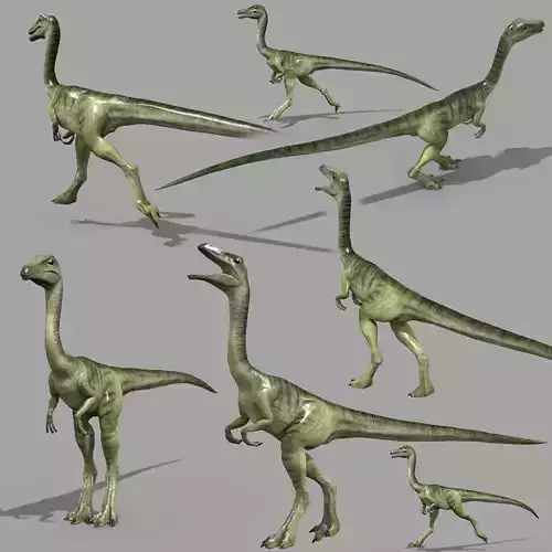 Real Animated Compsognathus - 8K