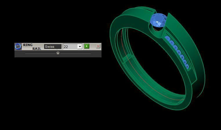 wedding ring fpr daimonds 3D print model_14