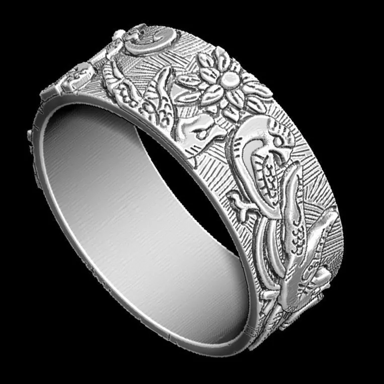 Classic Bird Ring 3D print model_0