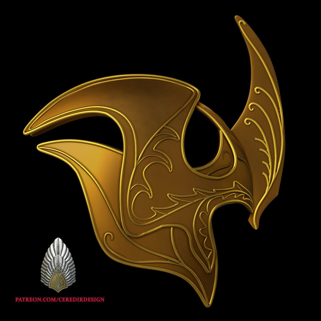 Elven Galadhrim Helmet Lord of the rings 3d digital download 3D print model_2