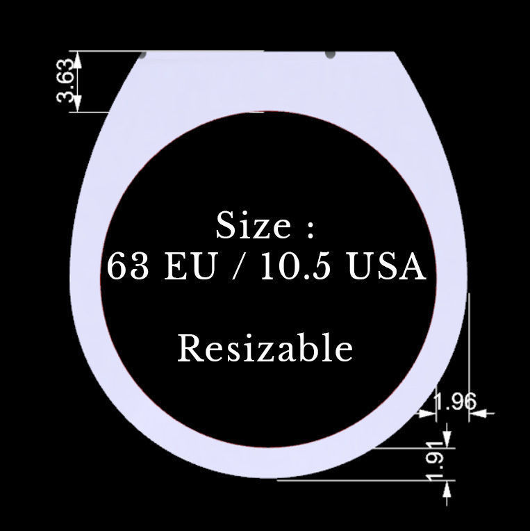 Simple Signet ring 3D print model_4