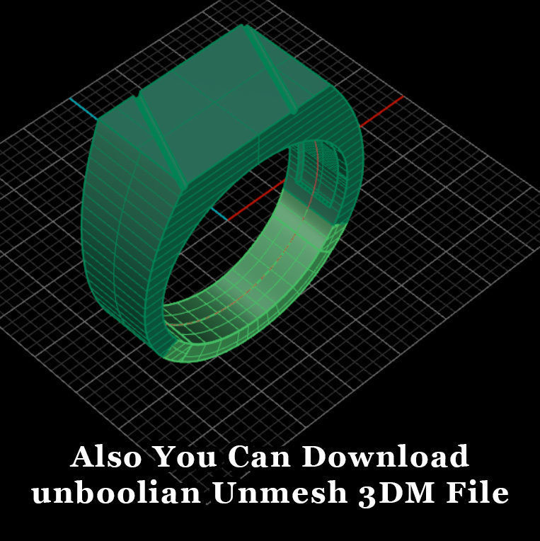 Simple Signet ring 3D print model_8