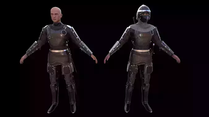 TAB Medieval Knight - 1 Low-poly 3D model