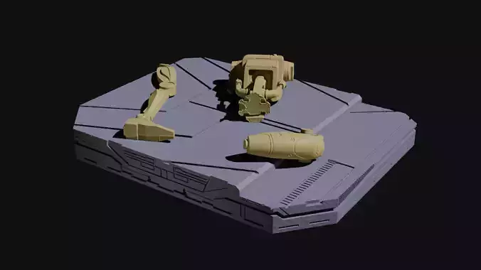 Diorama Base Star Wars  Droid B1