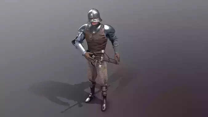 TAB Medieval Knight - 2 Low-poly 3D model