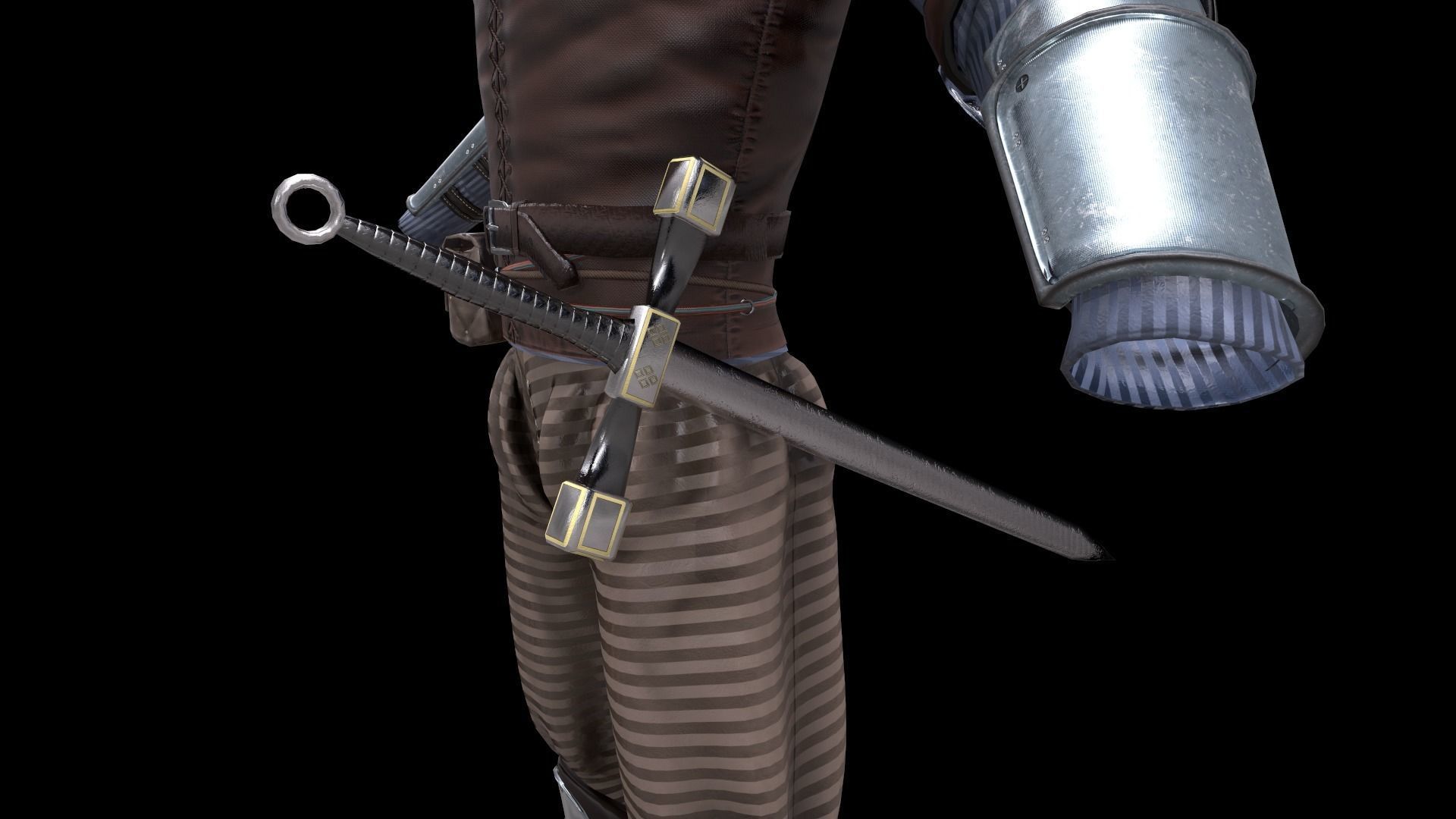 TAB Medieval Knight - 2 Low-poly 3D model_13