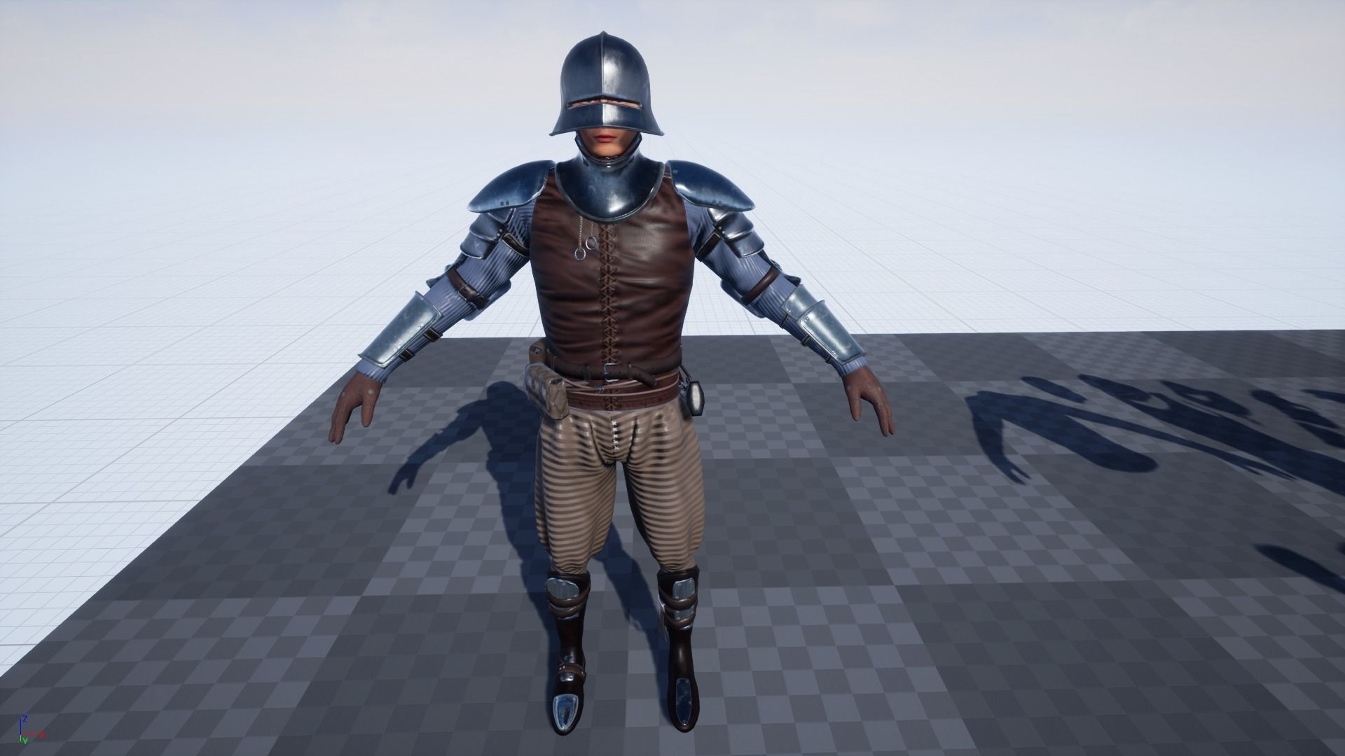 TAB Medieval Knight - 2 Low-poly 3D model_16