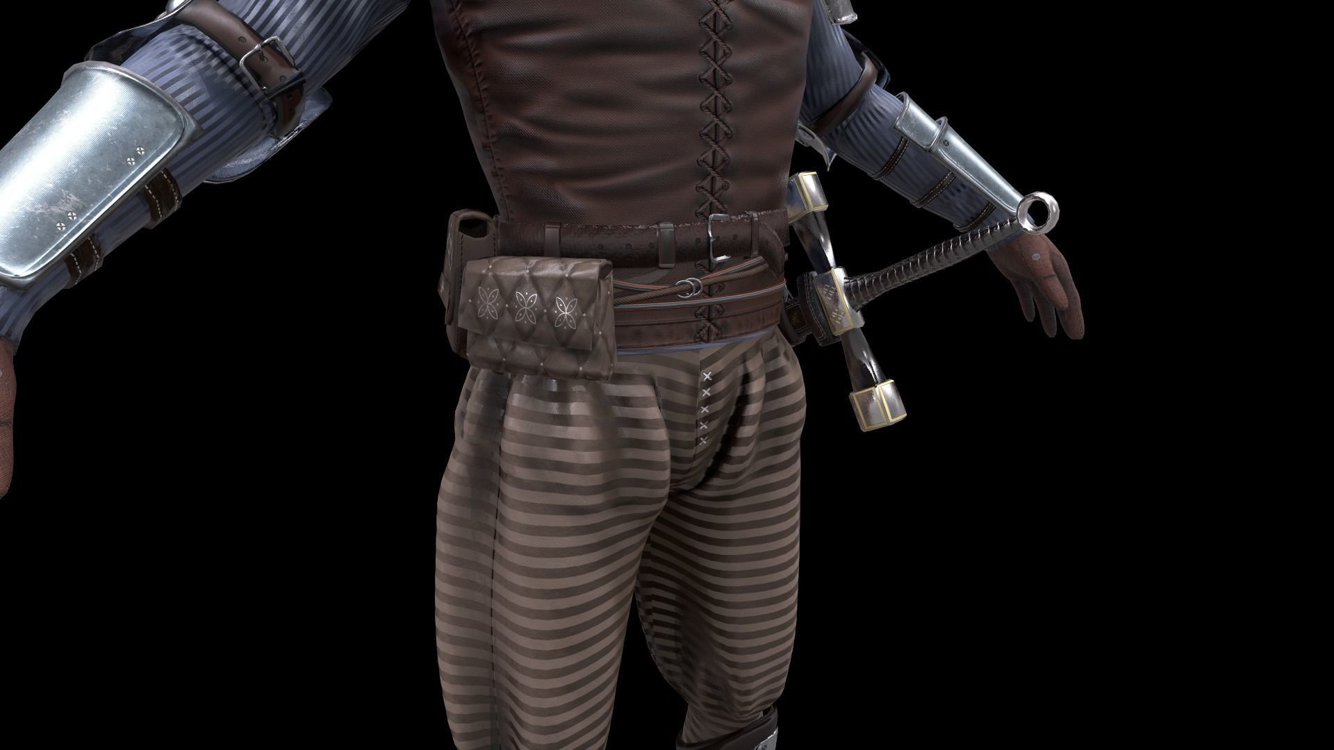 TAB Medieval Knight - 2 Low-poly 3D model_11