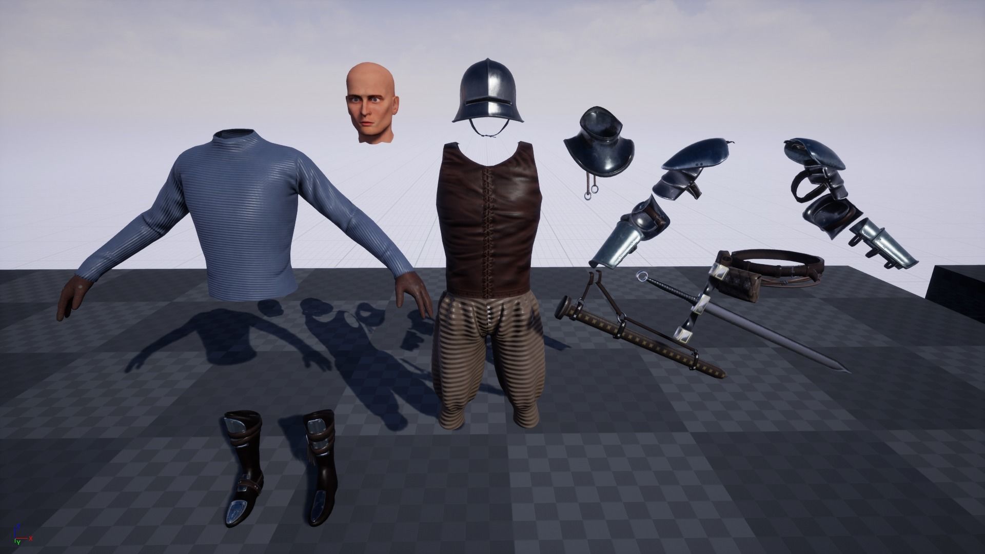 TAB Medieval Knight - 2 Low-poly 3D model_21