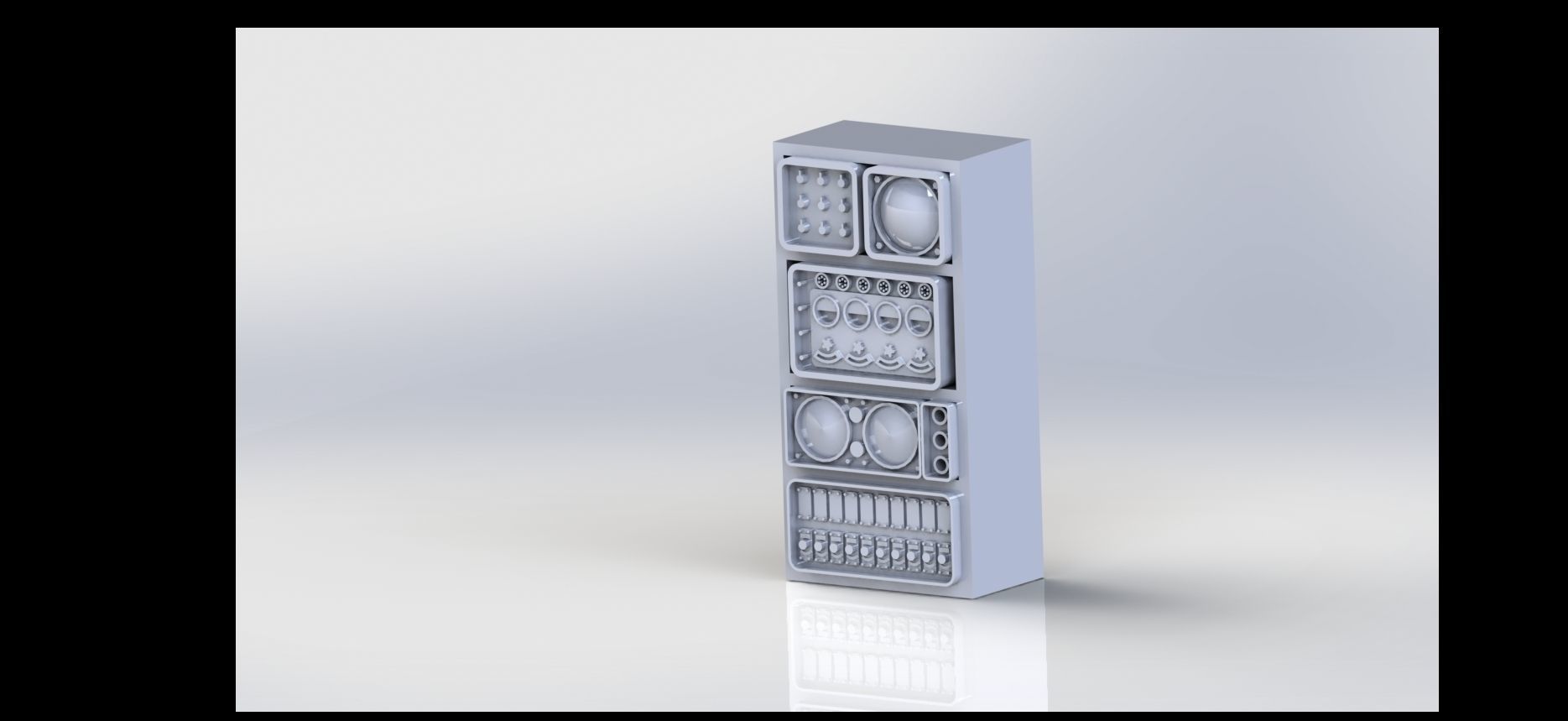 WW2 German Bunker and Command diorama parts 3D print model_3