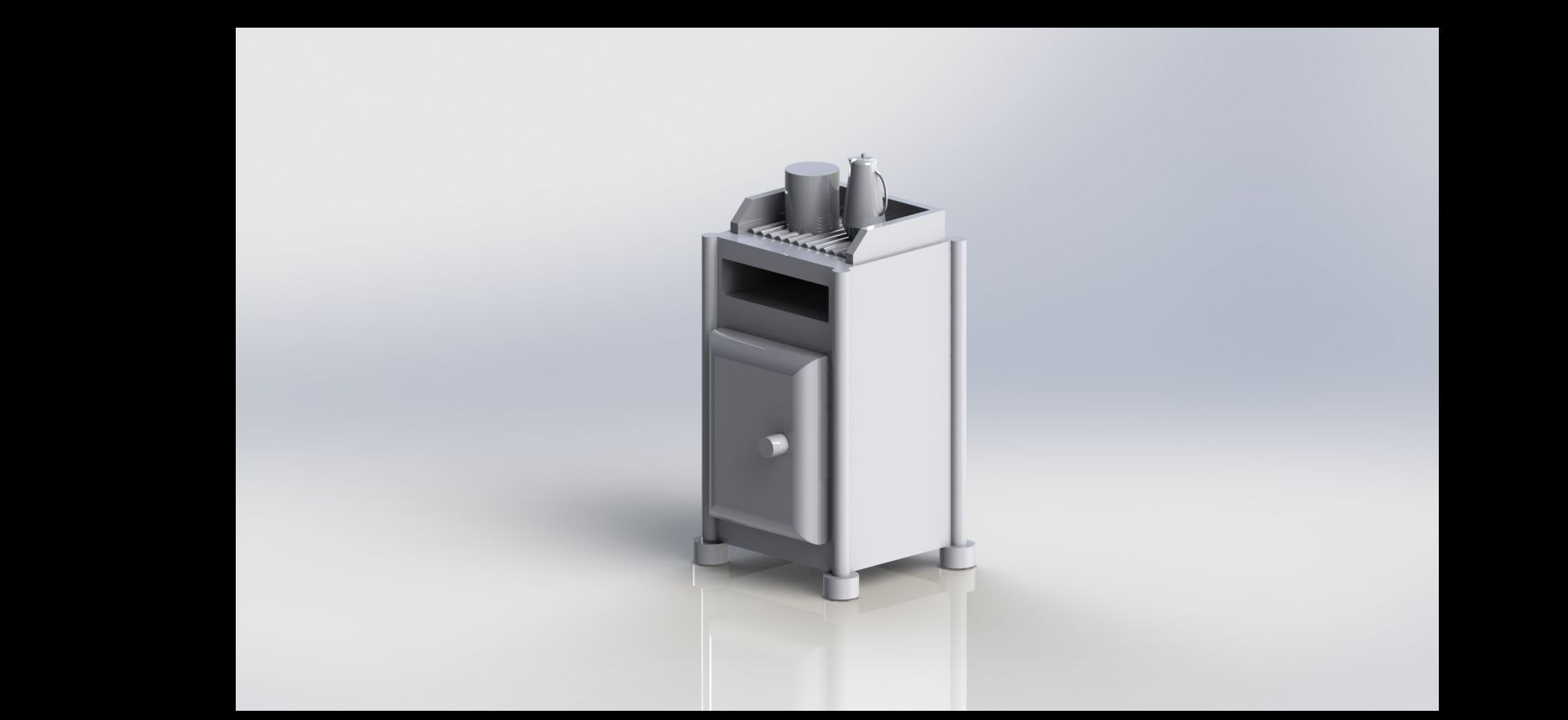 WW2 German Bunker and Command diorama parts 3D print model_6