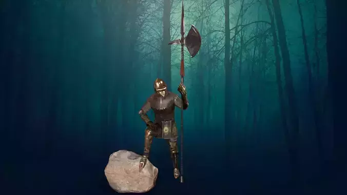 TAB Medieval Knight - 3 Low-poly 3D model