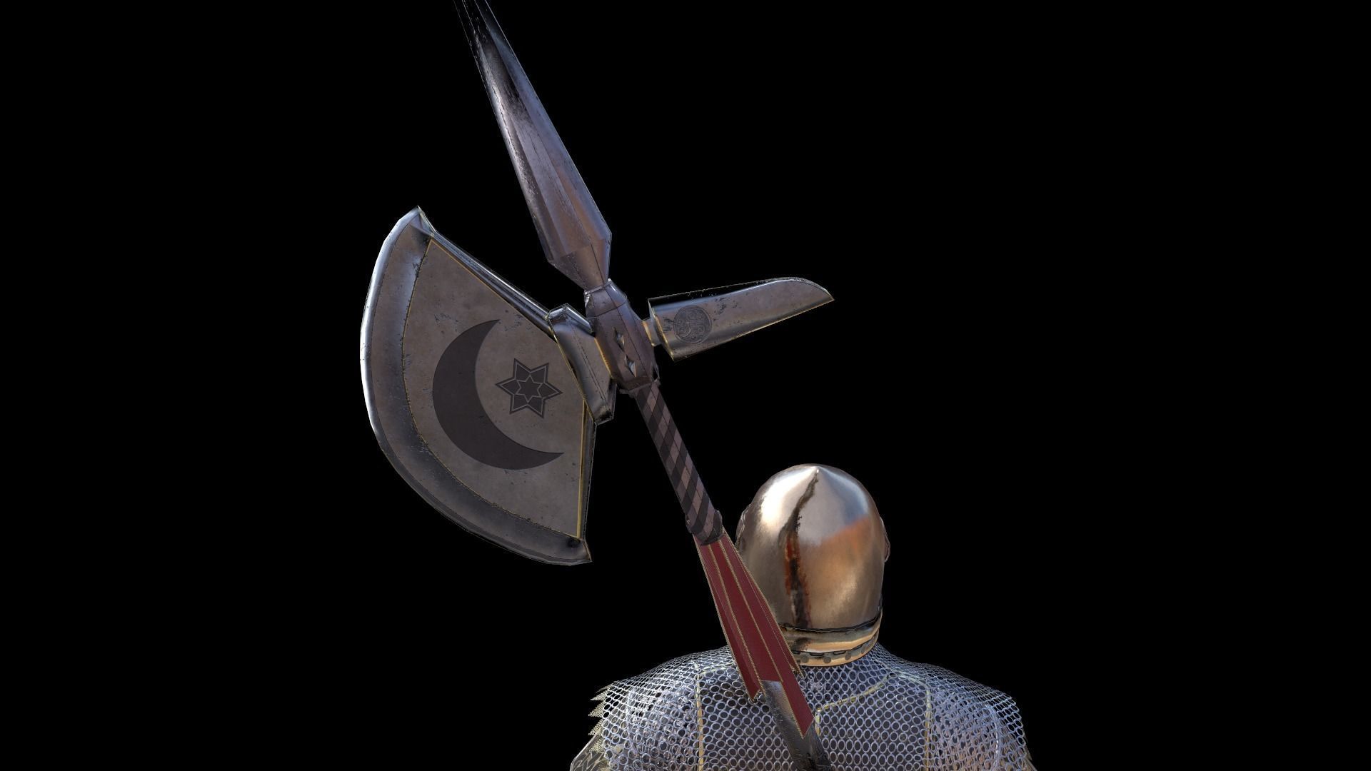 TAB Medieval Knight - 3 Low-poly 3D model_17