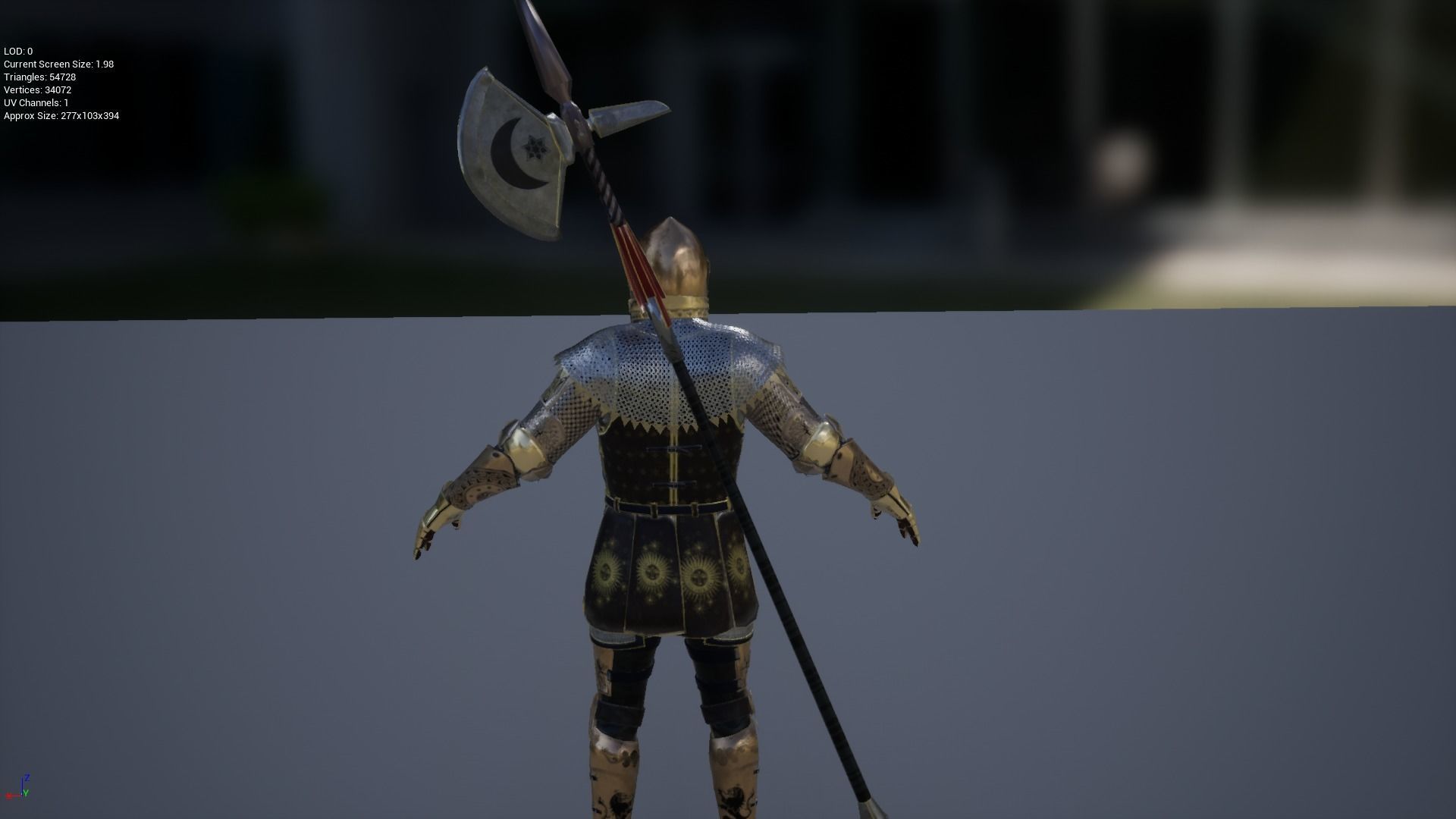 TAB Medieval Knight - 3 Low-poly 3D model_22
