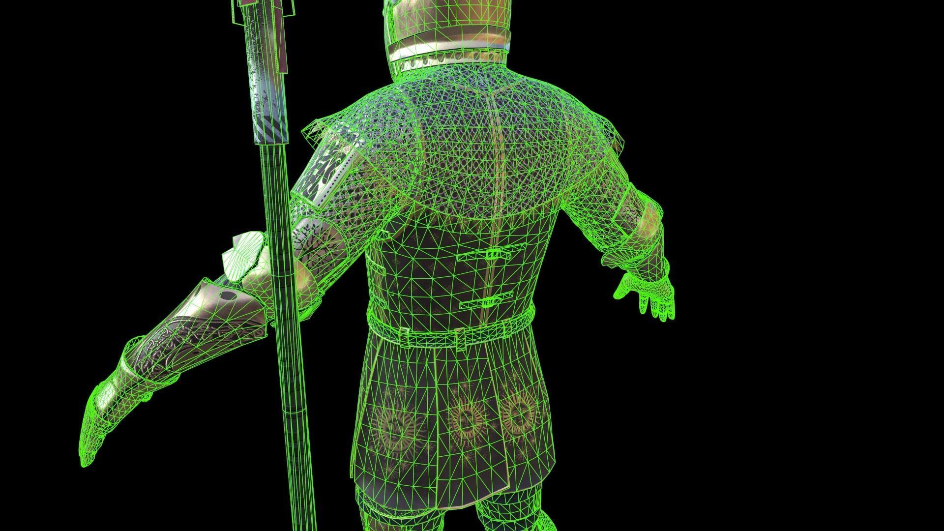 TAB Medieval Knight - 3 Low-poly 3D model_27