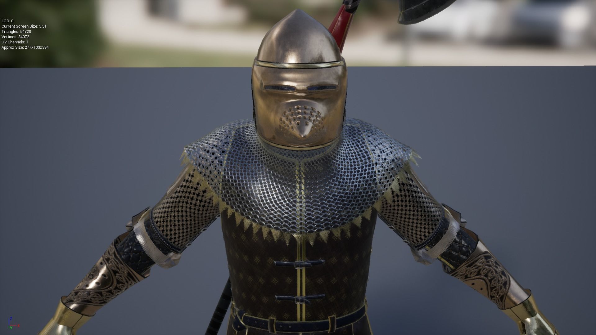 TAB Medieval Knight - 3 Low-poly 3D model_20