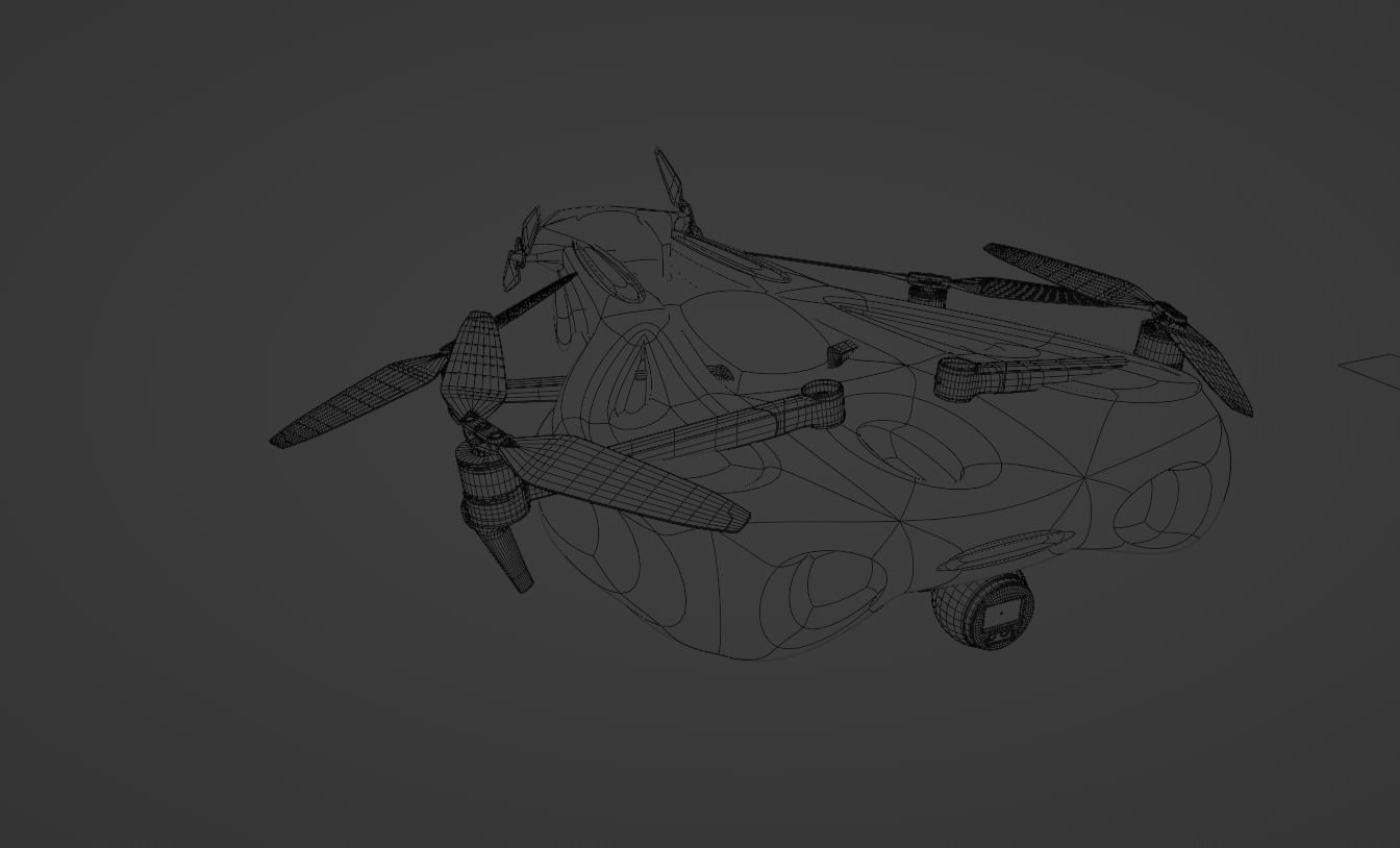 sci fi drone  3D model_6
