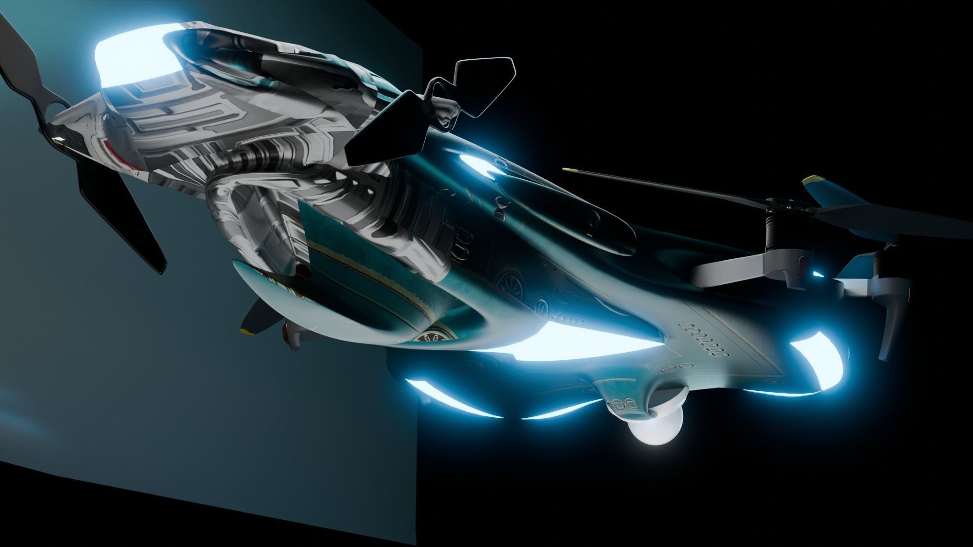 sci fi drone  3D model_3