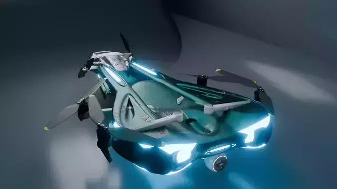 sci fi drone  3D model