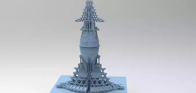 Sci fi Brazil Future Tower 3D model