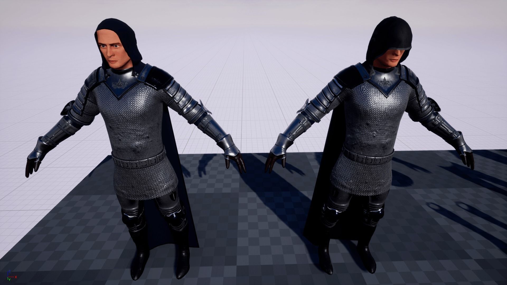 TAB Medieval Knight - 4 Low-poly 3D model_17