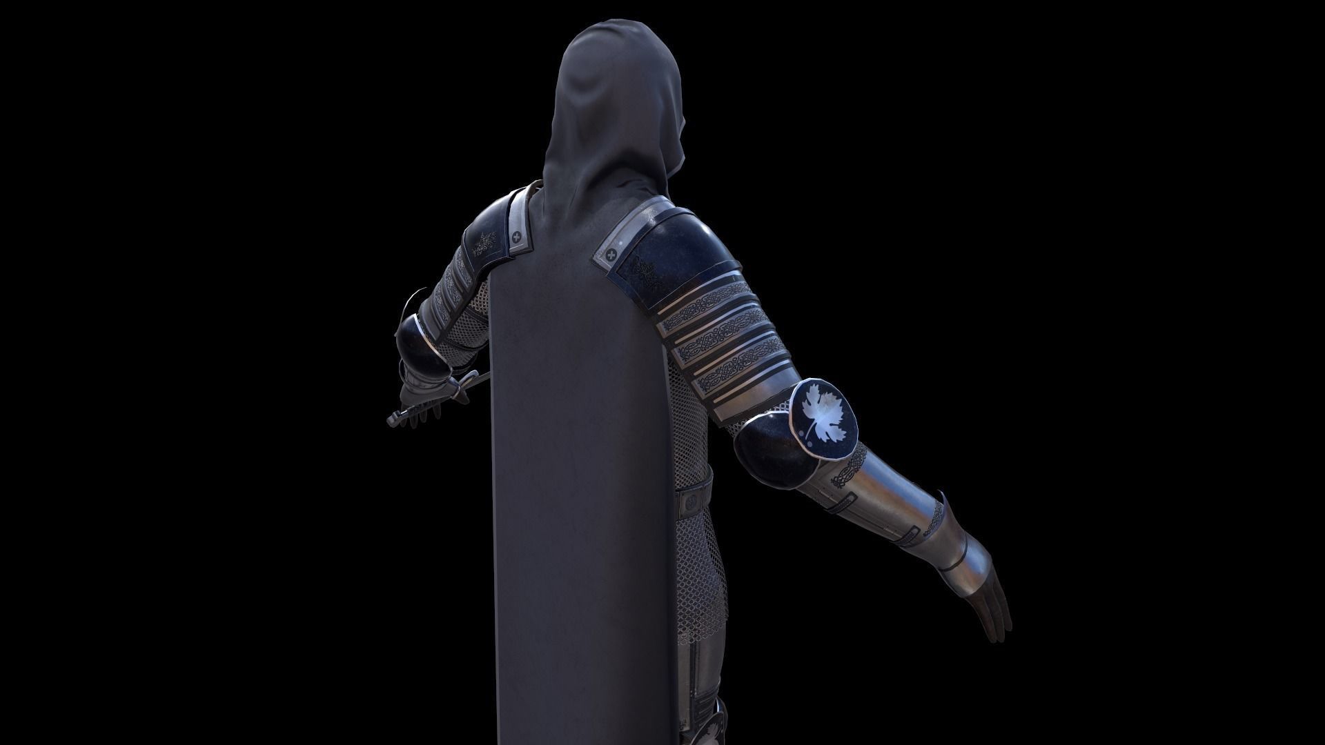 TAB Medieval Knight - 4 Low-poly 3D model_7