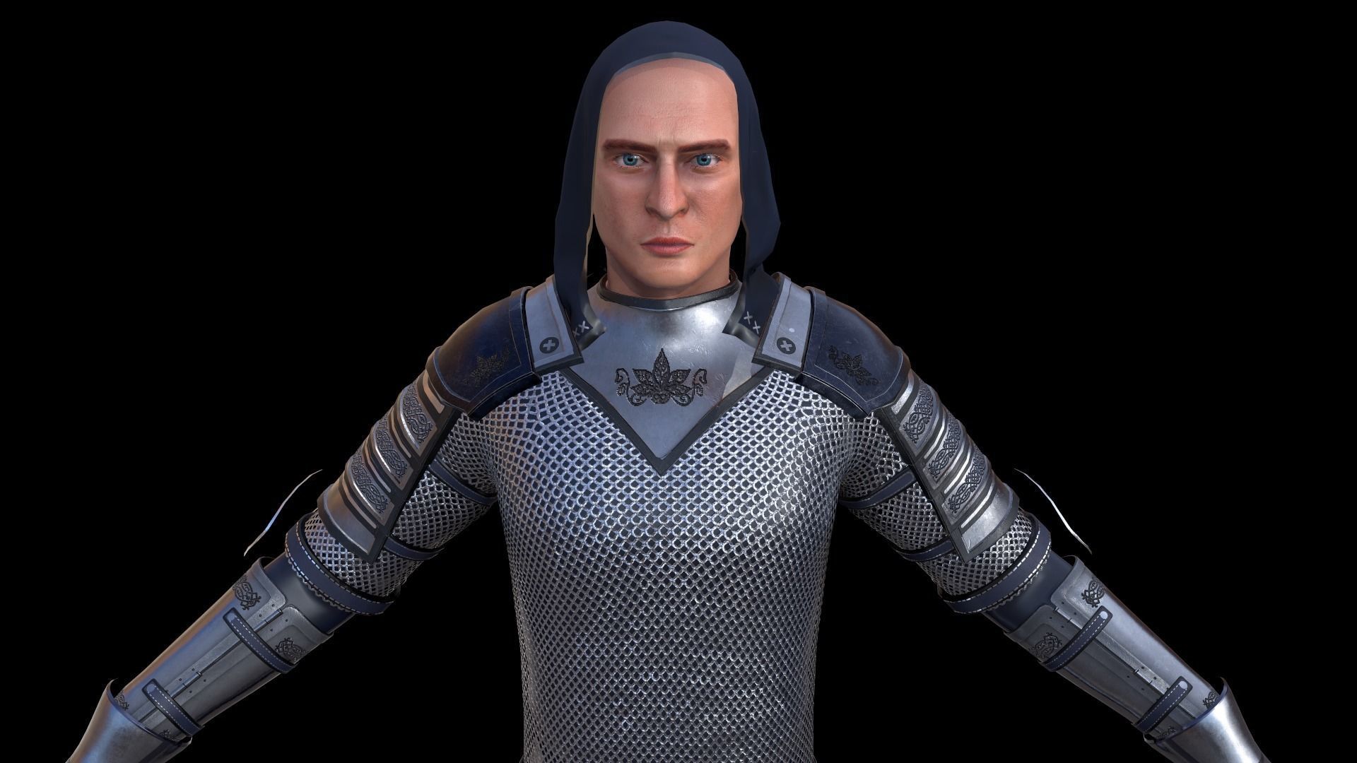 TAB Medieval Knight - 4 Low-poly 3D model_4