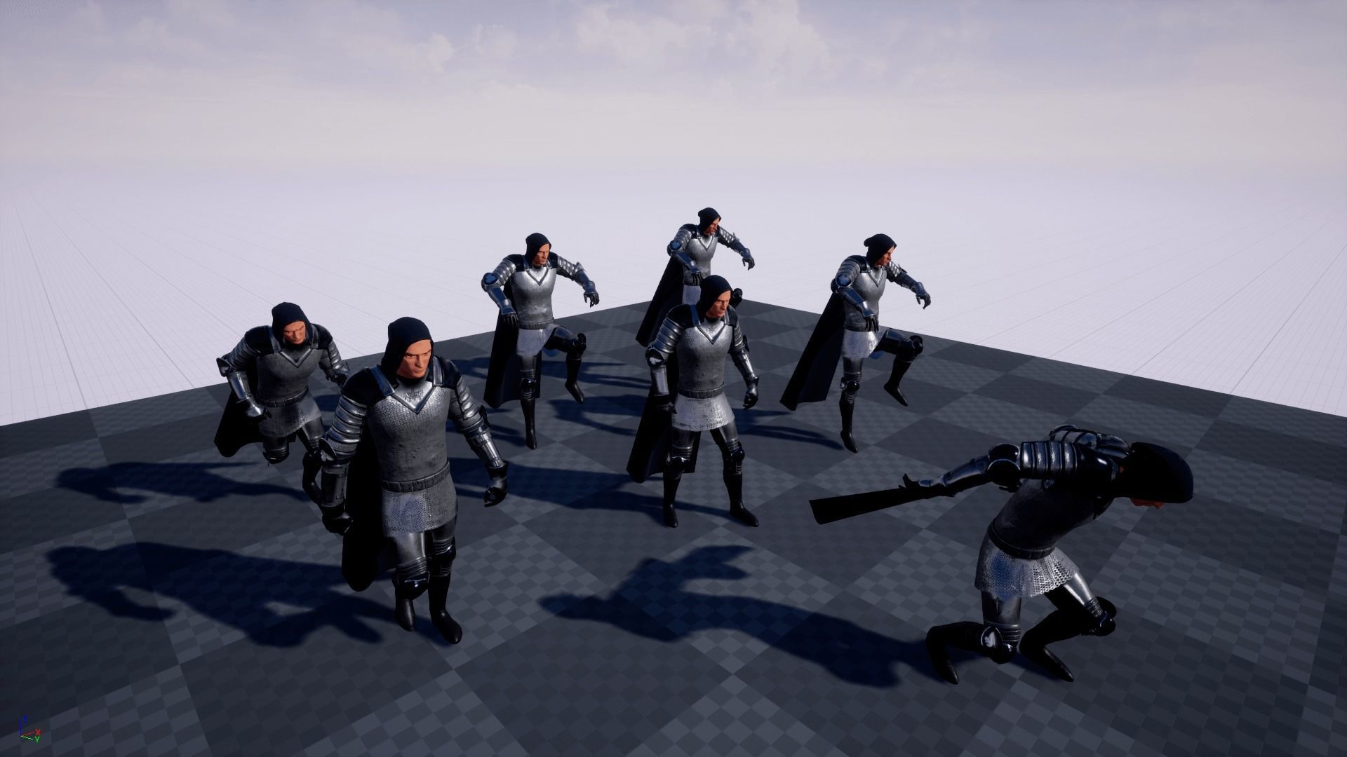 TAB Medieval Knight - 4 Low-poly 3D model_19